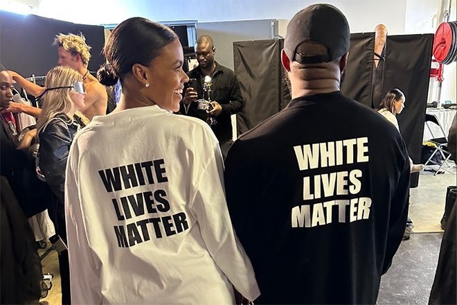 Kanye West wears controversial ‘White Lives Matter’ top at Paris Fashion Week