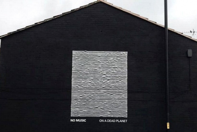 ​Joy Division’s iconic album artwork has been reimagined into a climate change mural