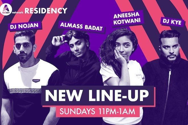 BBC Asian Network have announced a new set of DJ residencies
