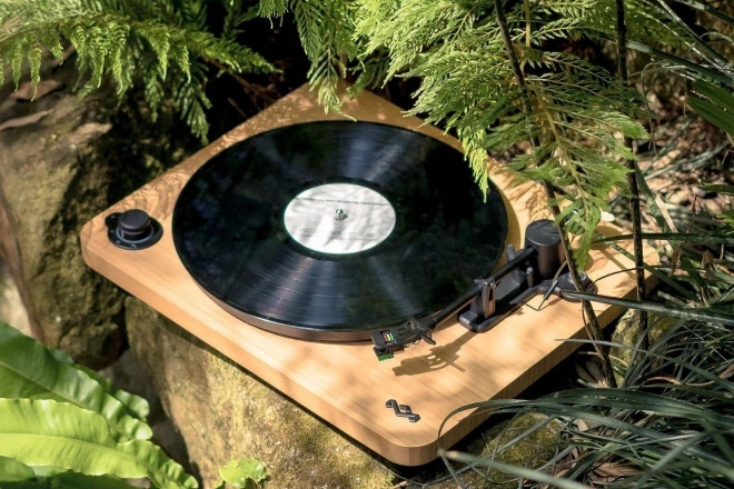 House of Marley’s bamboo turntable adds sustainability & sharper audio to your listening experience