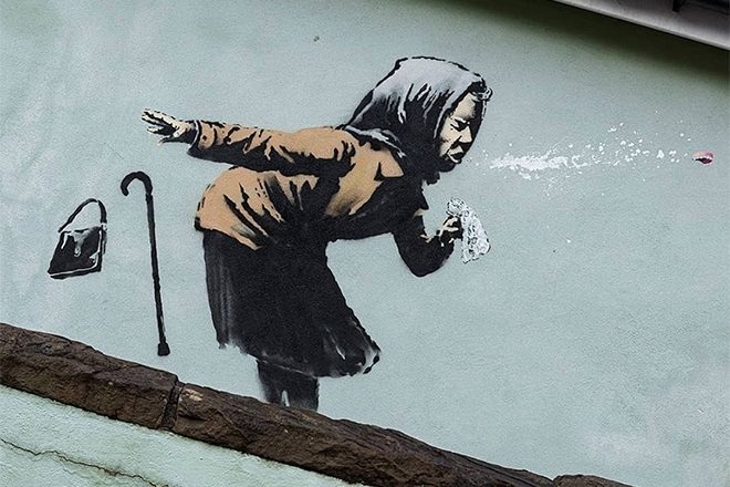 ​Banksy confirms he’s behind sneezing mural in Bristol