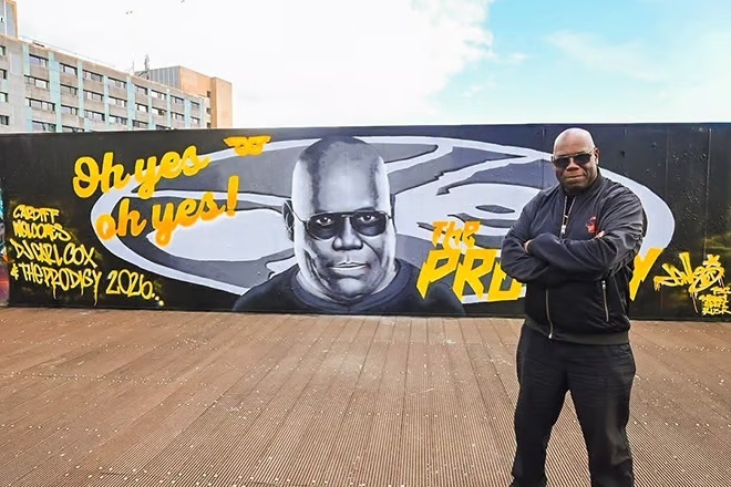 Carl Cox honoured with mural in Cardiff ahead of The Prodigy tour leg