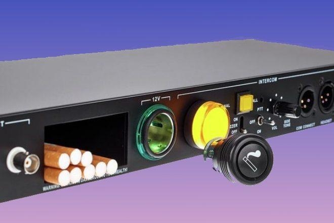 Axxent tái bản MS-100 Intercom Station với ngăn chứa thuốc lá đặc biệt