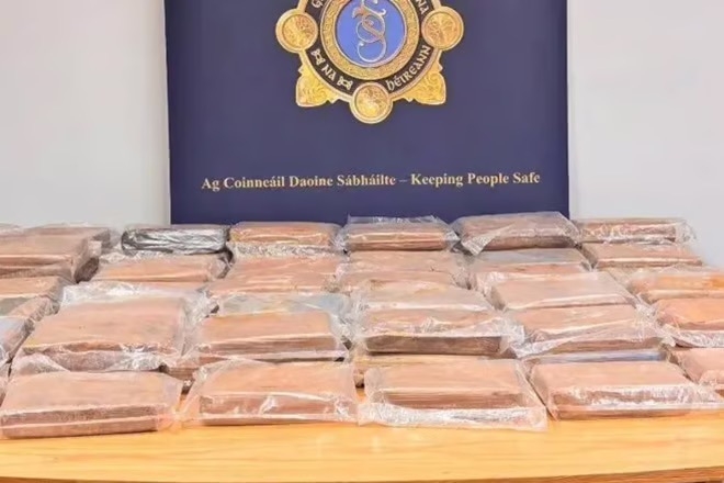 Over US$6 million worth of cocaine seized in Ireland ahead of St. Patrick’s Day