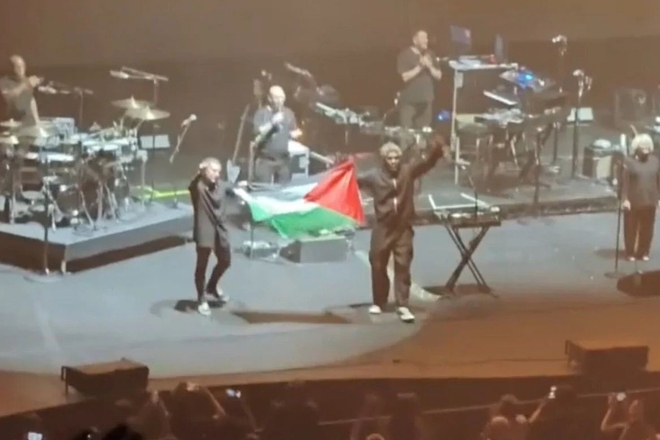 Massive Attack face police investigation after displaying Palestinian flag in Singapore