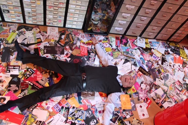 Man sets Guinness World Record for largest collection of rave flyers