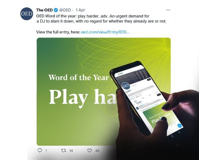 “Play Harder” được bình chọn là từ tiếng Anh của năm trong từ điển Oxford