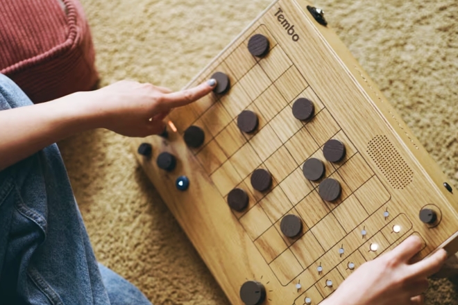 Tembo is a magnetic instrument built for playful beat-making