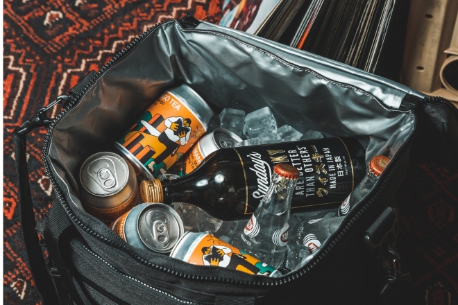 Herschel Supply x Yardbird collab on a winning formula: the perfect bag for your records & cold beverages