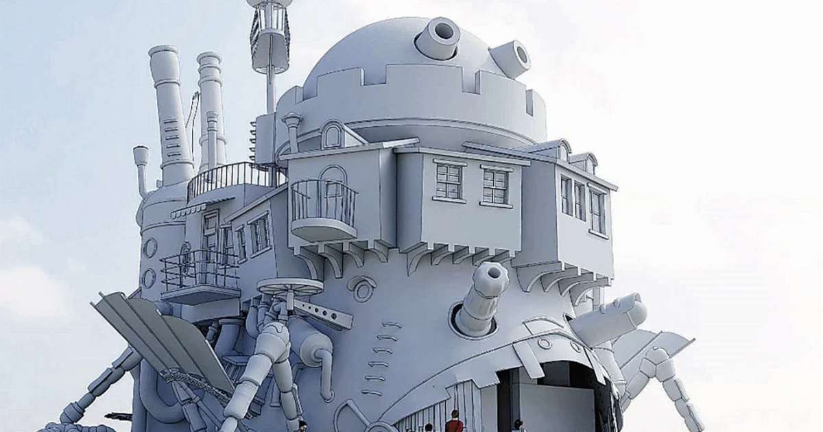 Studio Ghibli Howl's Moving Castle ki-gu-mi Howl's Castle Japan import NEW