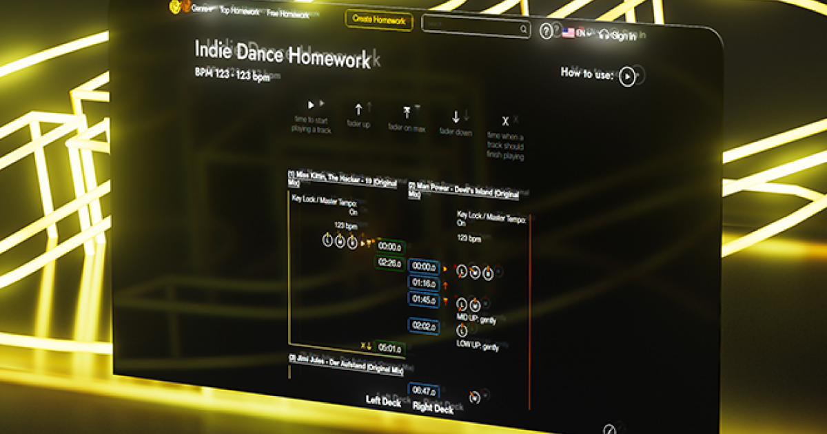 BeDJ ra mắt phần mềm mới có tên “Homework” mang đến cho người dùng DJ masterclass