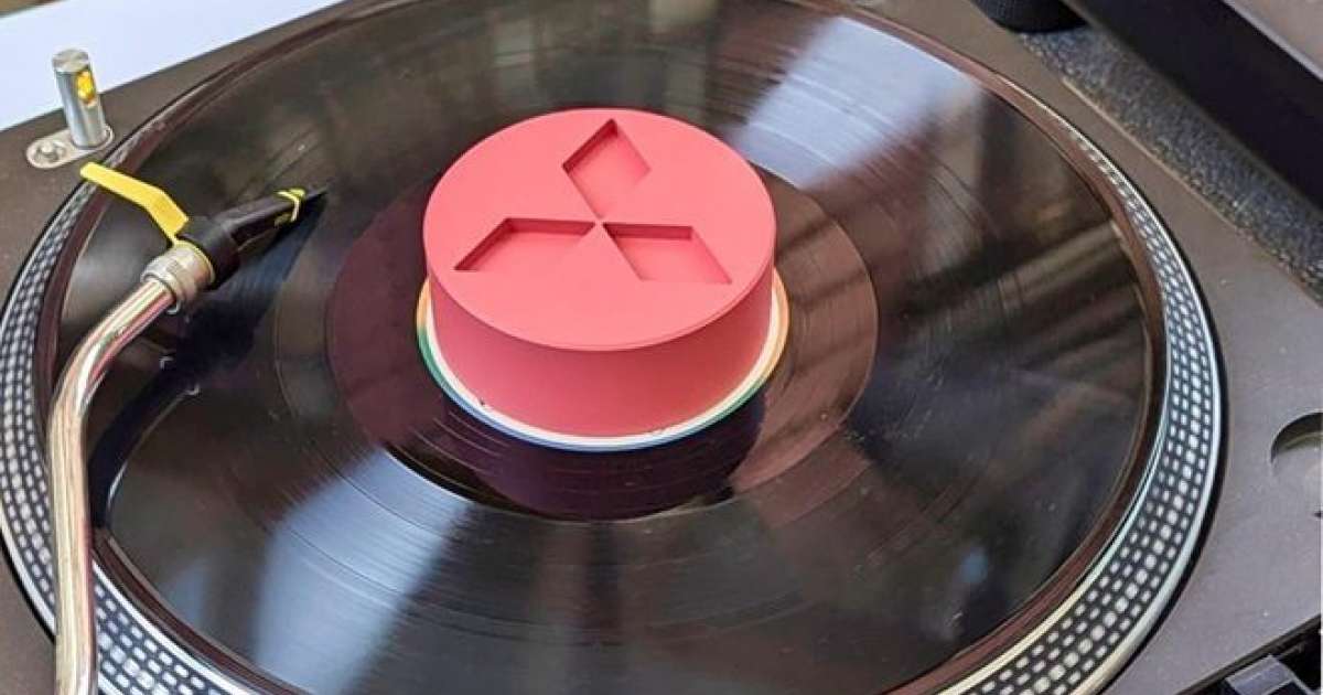 A limited edition set of Mitsubishi pillshaped record weights have