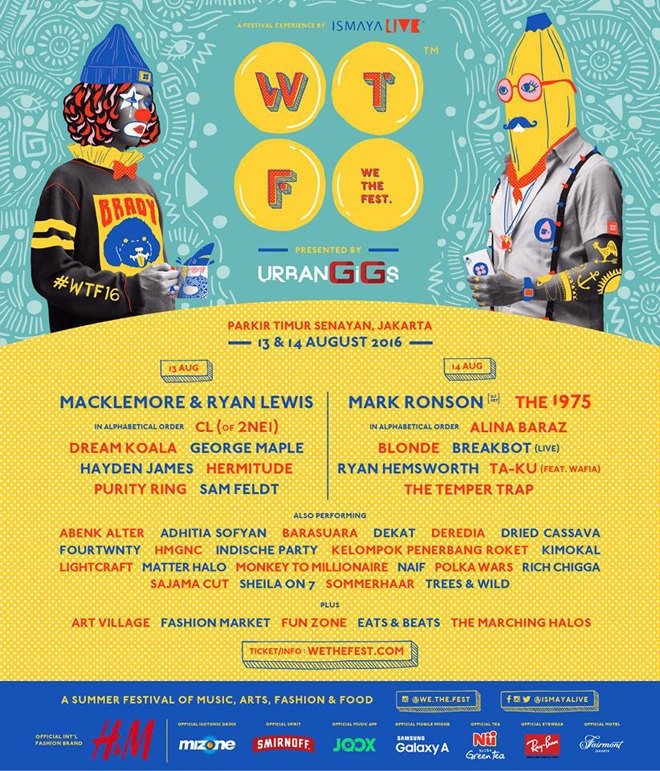 Jakarta's We The Fest confirms its final colorful lineup Asia News